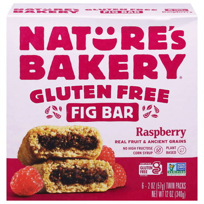Nature's Bakery Gluten Free Raspberry Fig Bar Twin Packs 6 - 2 oz Packs