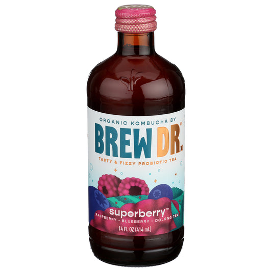 Brew Dr Kombucha Superberry 14oz