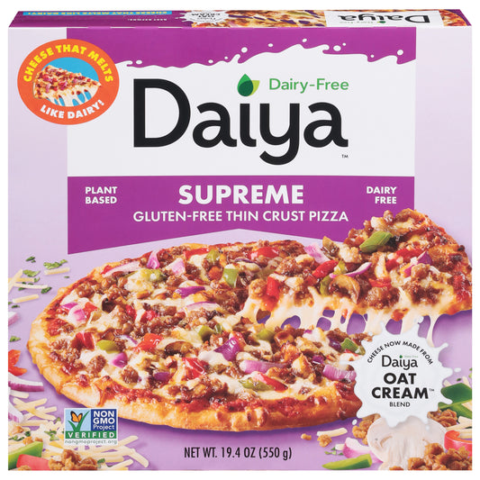 Daiya Gluten-Free Thin Crust Supreme Pizza 19.4 oz