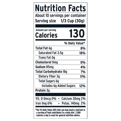 Chocolate Chip Cookie Granola Gluten-Free Non GMO 11 oz.