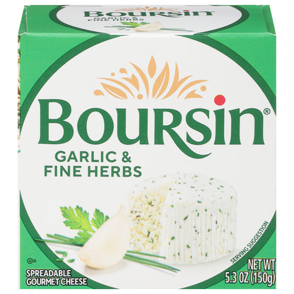 Boursin Garlic & Fine Herbs Spreadable Gourmet Cheese 5.3 oz
