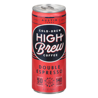 High Brew Coffee Cold-Brew Double Espresso Coffee 8 oz