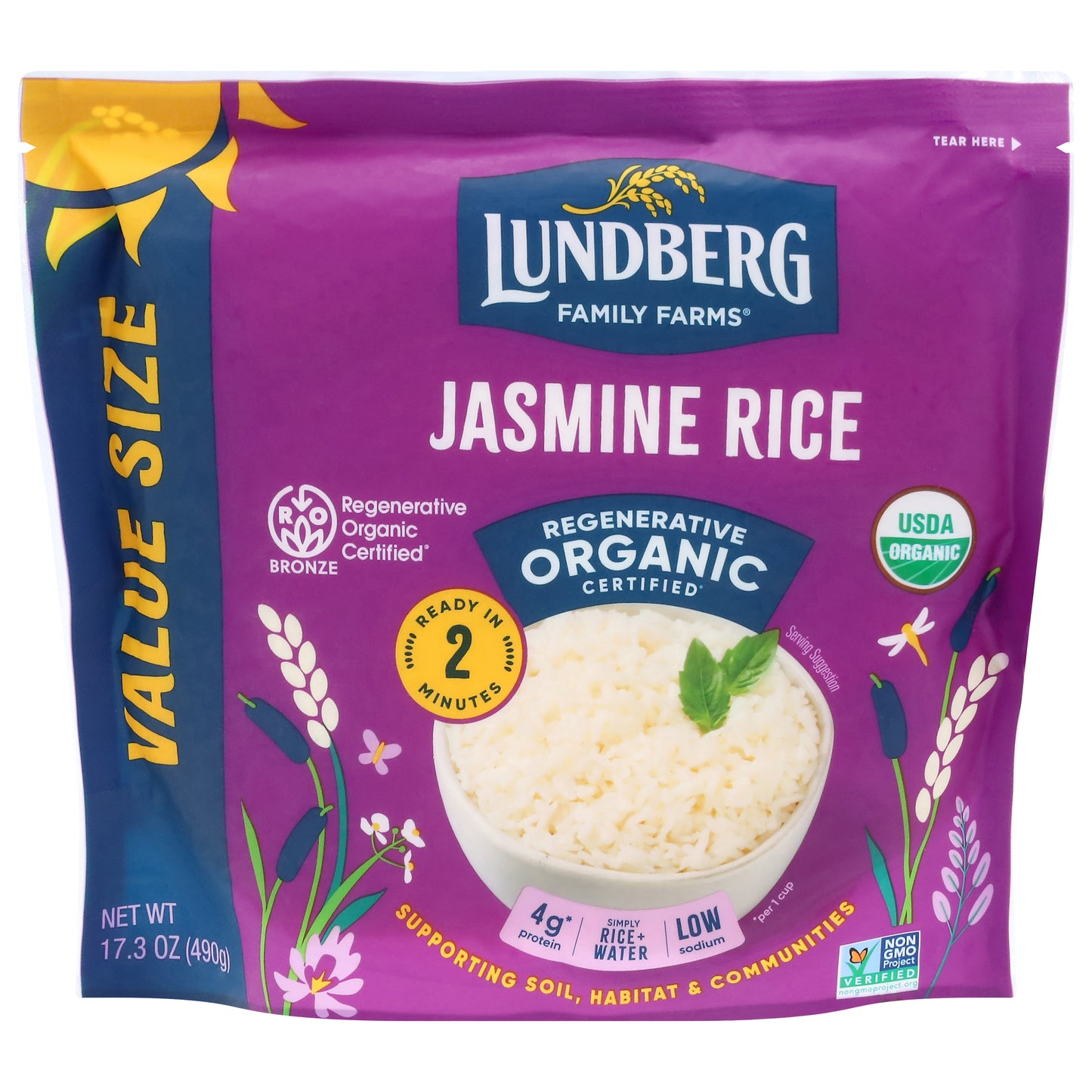 Lundberg Family Farms Value Size Organic Jasmine Rice 17.3 oz