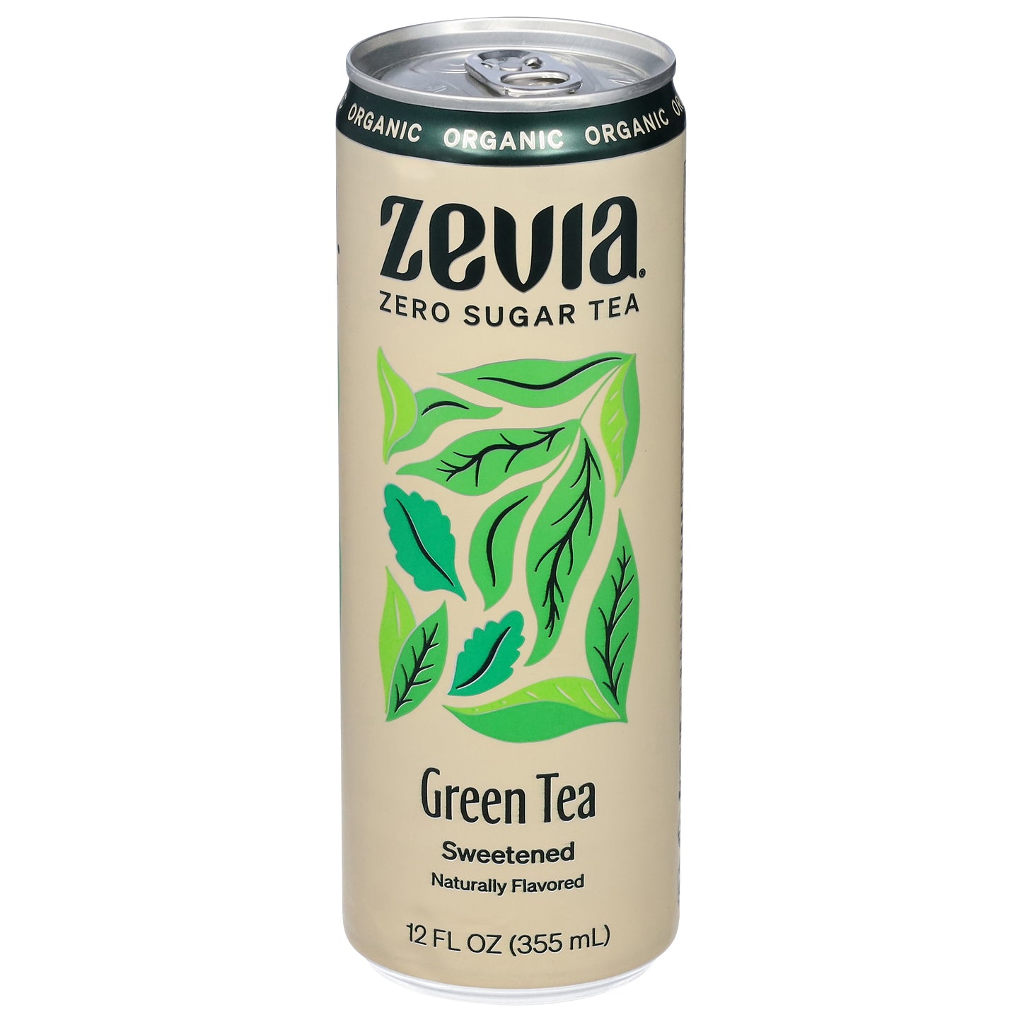 Zevia Organic Sweetened Green Tea 12 fl oz