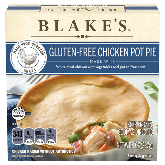 Blake's Gluten Free Chicken Pot Pie, Frozen Meal, 8 oz
