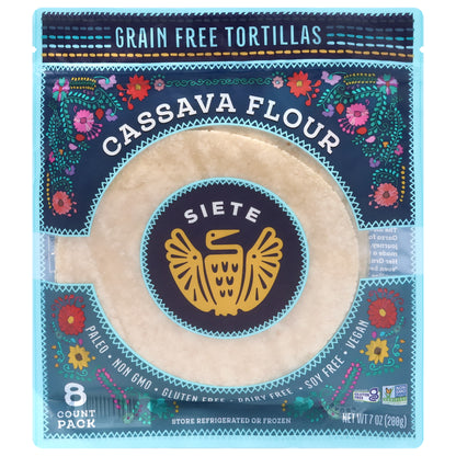 Siete Cassava Flour Grain Free Tortillas 8 ea