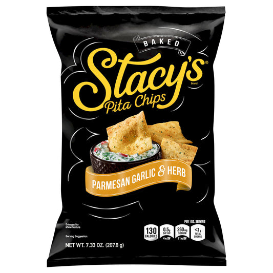 Stacy's Baked Pita Chips Parmesan Garlic and Herb 7-1/3 Oz