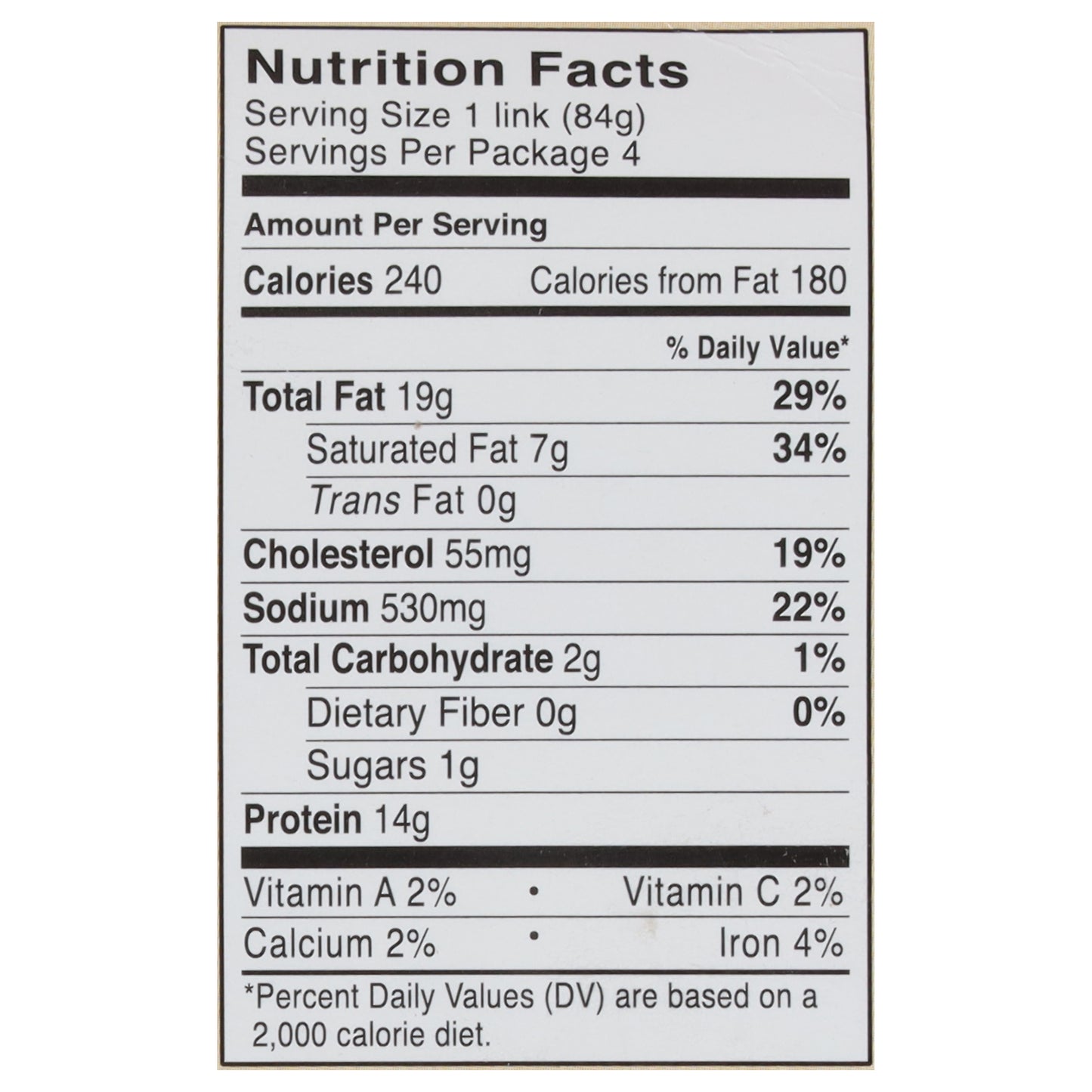 Niman Ranch All Natural Bratwurst 12 oz