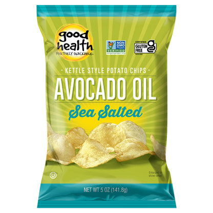 Good Health Avocado Oil Sea Salt Kettle Style Potato Chips 5 oz