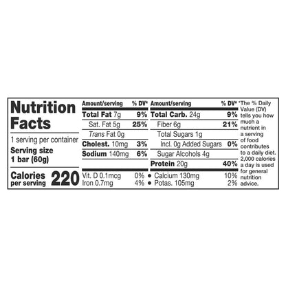ONE Chocolate Chip Cookie Dough Flavored Protein Bar, 2.12 oz