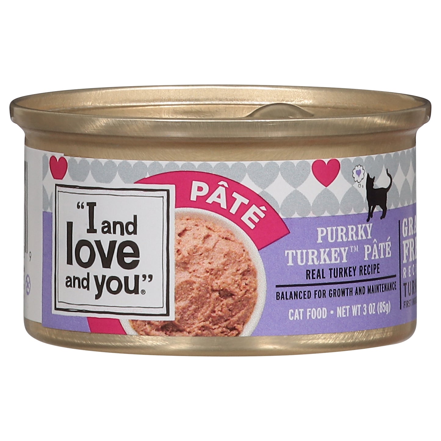 I and Love and You Purrky Turkey Pate Cat Food 3 oz