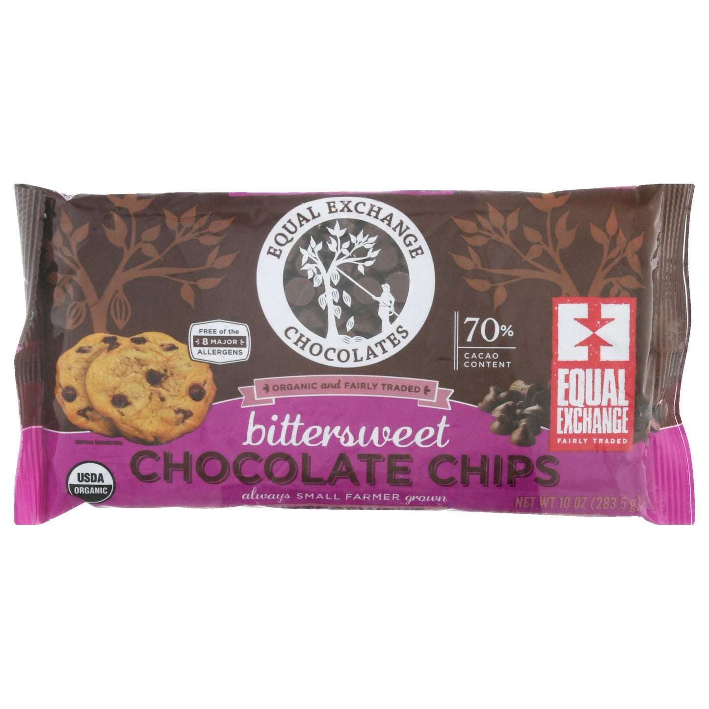 Equal Exchange Organic Bitter Sweet Chocolate Chips 10 oz