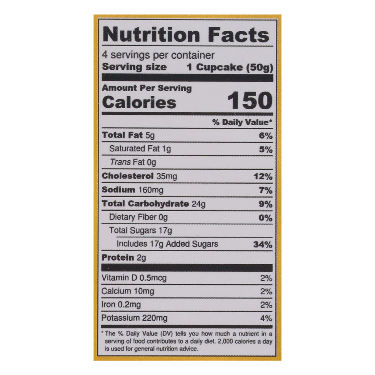 Katz Creme Filled Lemon Cupcakes 4 ea