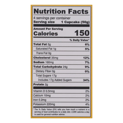 Katz Creme Filled Lemon Cupcakes 4 ea