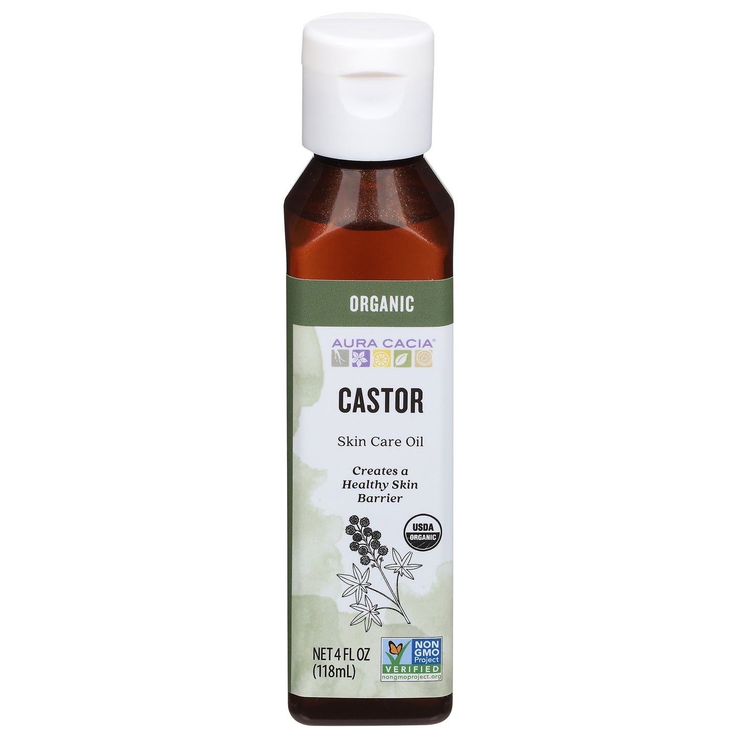 Aura Cacia Castor Organic Skin Care Oil 4 fl oz