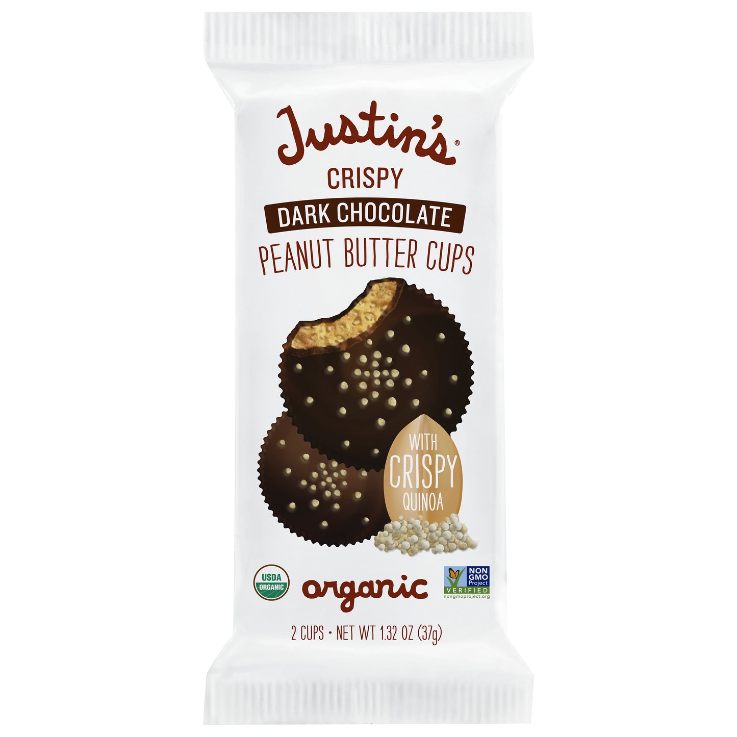 Justin's Dark Chocolate Crispy Peanut Butter Cups