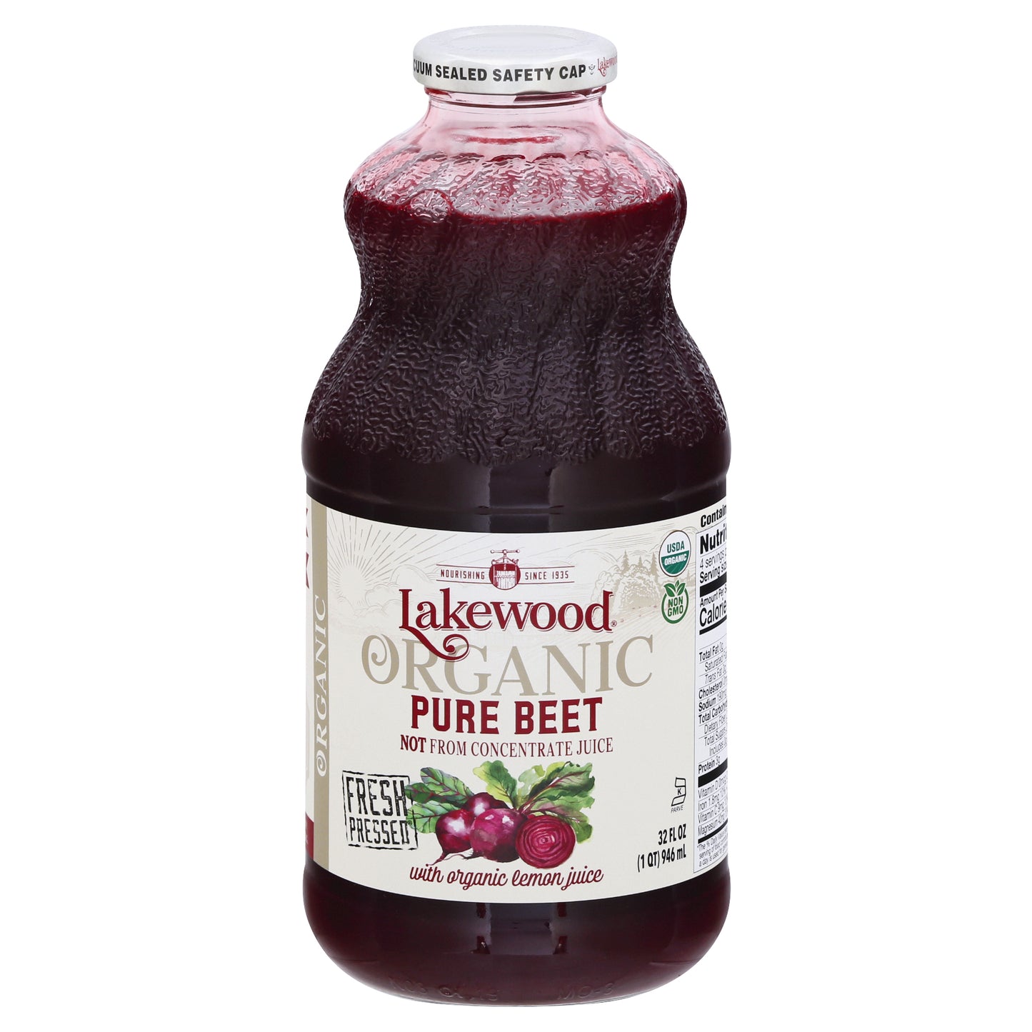 Lakewood Organic Pure Beet Juice 32 oz