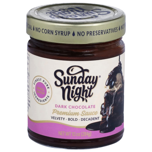 Sunday Night Premium Dark Chocolate Sauce 10 oz