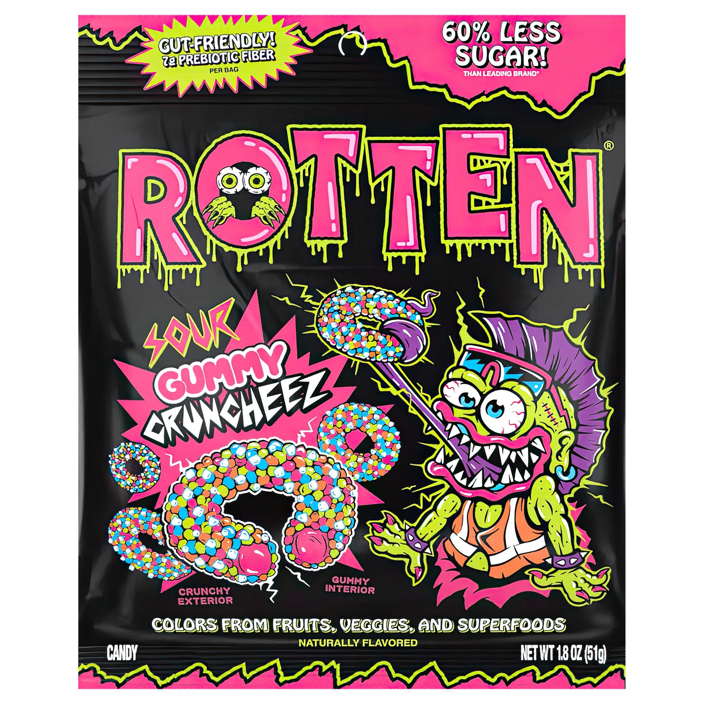 Rotten Gummy Cruncheez, Sour 1.8 oz