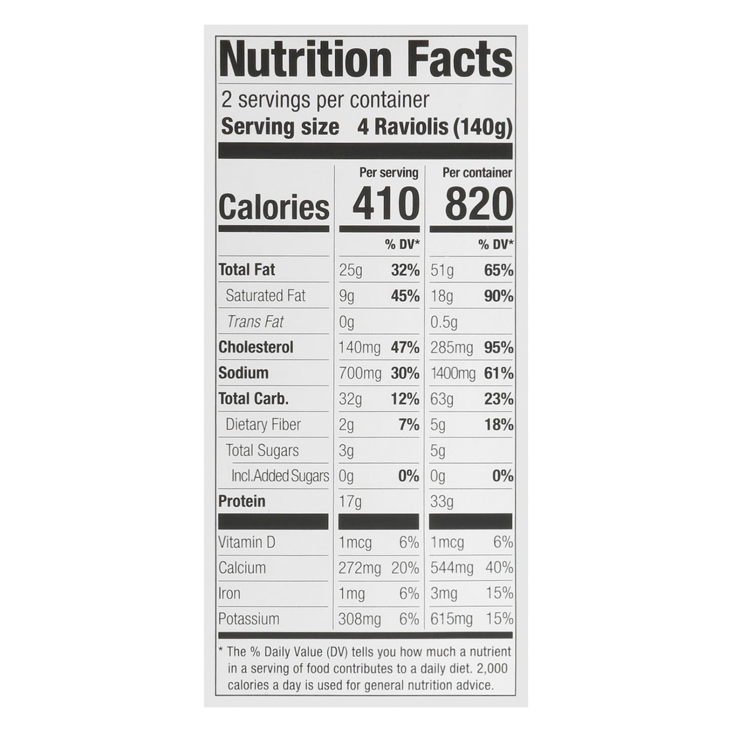 Cappello's Five Cheese Ravioli 9.9 oz