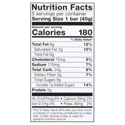 Pamela's Whenever Bars Soft & Chewy Cranberry Almond Oat Bars 5 - 1.41 oz Bars