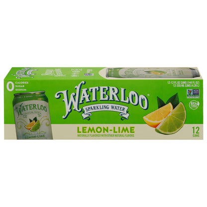 Waterloo Lemon-Lime Sparkling Water 12 - 12 fl oz Cans