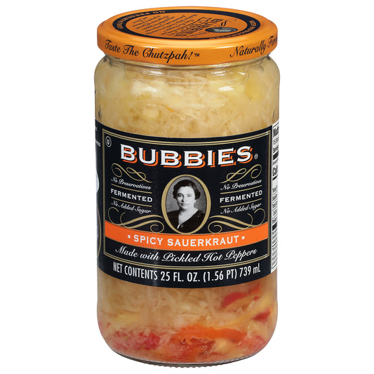 Bubbies Spicy Sauerkraut 25 fl oz