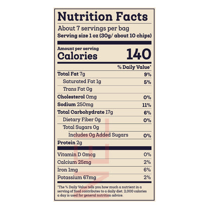 Siete 7.5oz Lime White Yellow Corn Tortilla Chip