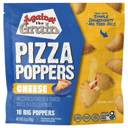 Against the Grain Gluten-Free Cheese Pizza Poppers, Grain-Free, Seed Oil Free, 6 oz