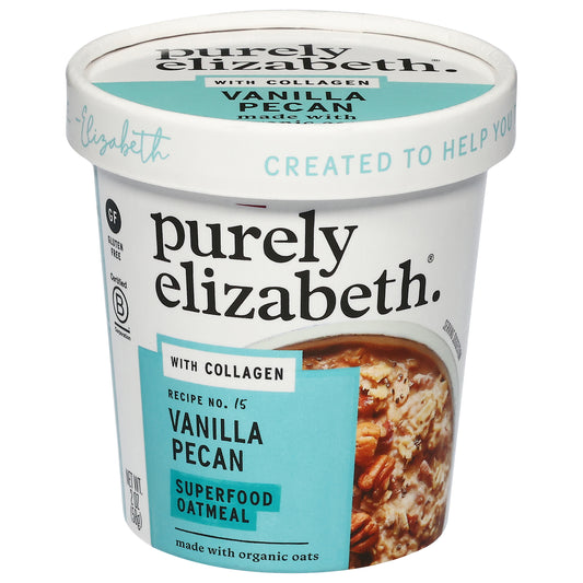 Purely Elizabeth Recipe No. 15 Vanilla Pecan Superfood Oatmeal with Collagen 2 oz
