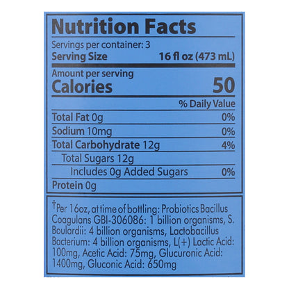 GT's Synergy Gingerberry Raw Kombucha 48 fl oz Bottle