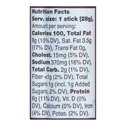 Vermont Smoke & Cure BBQ Seasoned Beef Stick 1 oz