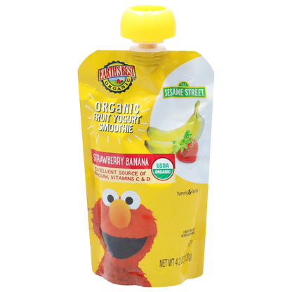 Earth's Best Organic Strawberry Banana Fruit Yogurt Smoothie 4.2 oz