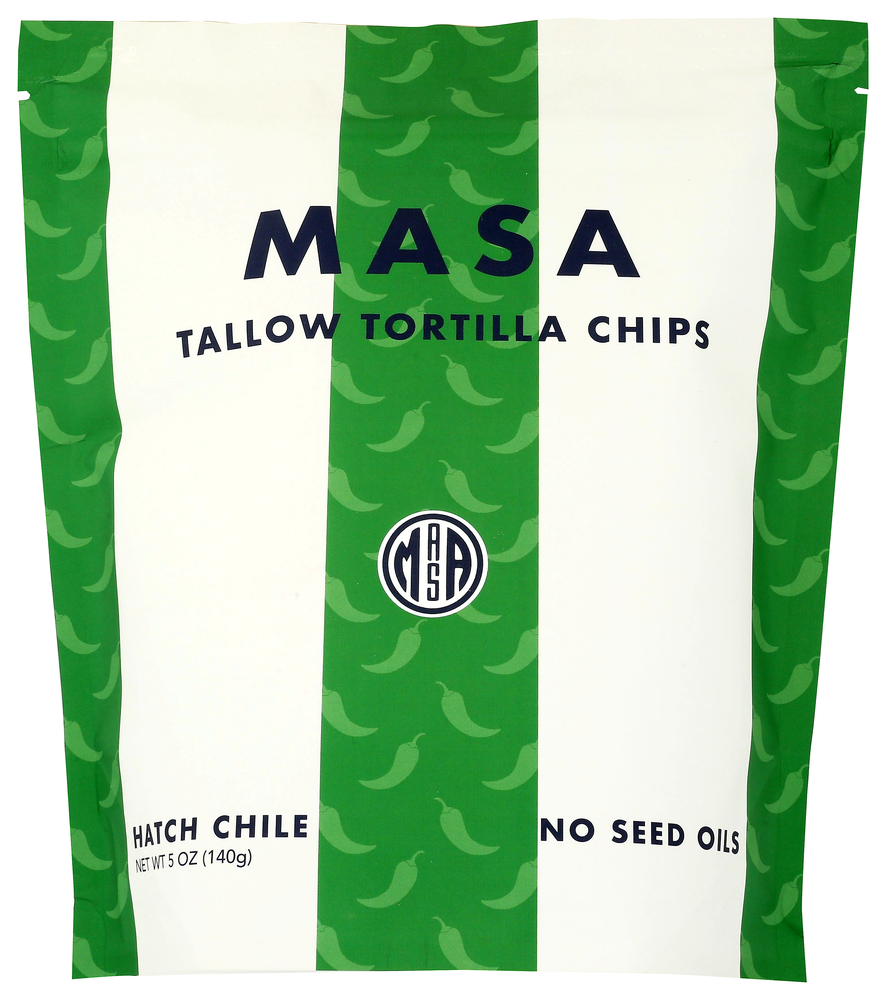 Masa Hatch Chile Tortilla Chips, 5oz