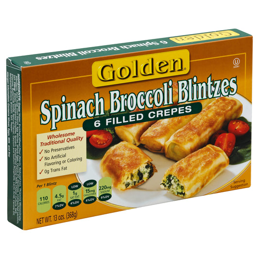 Golden Blintzes 6 ea - Spinach Broccoli