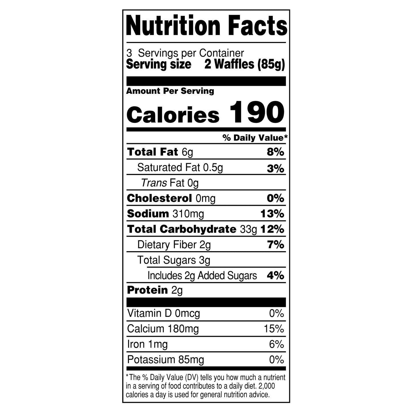 Van's® Frozen Waffle Gluten Free Blueberry 9oz