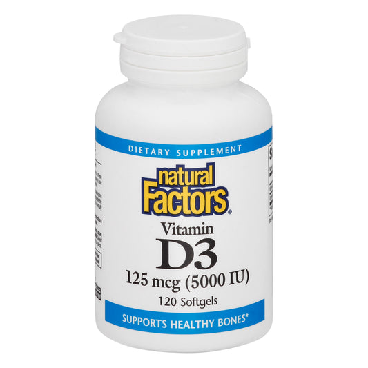 Natural Factors Vitamin D3 120 ea