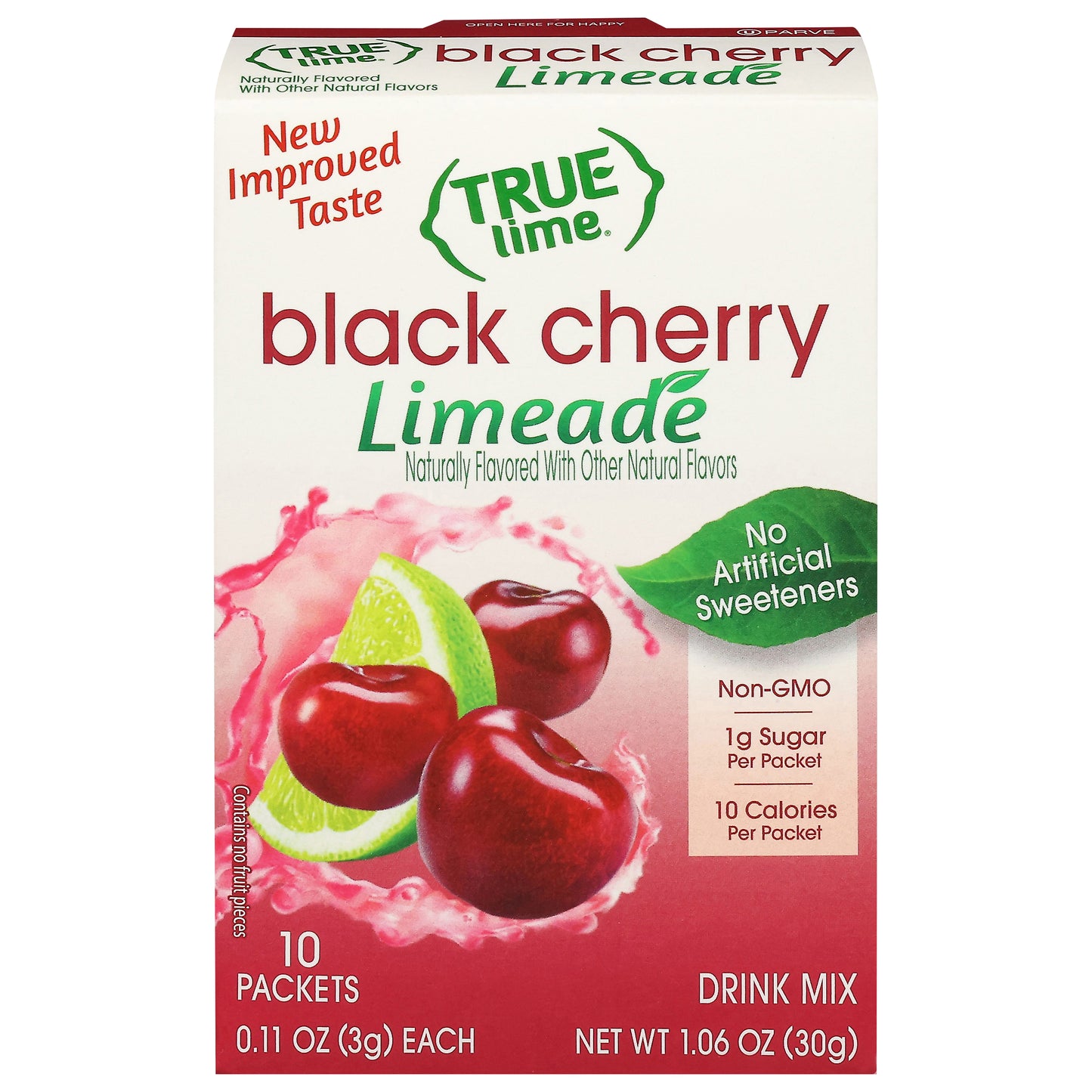 True Lime Black Cherry Limeade Drink Mix 10 - 0.11 oz Packets