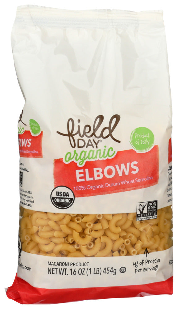 Field Day Organic Elbow Macaroni Pasta, 16 oz