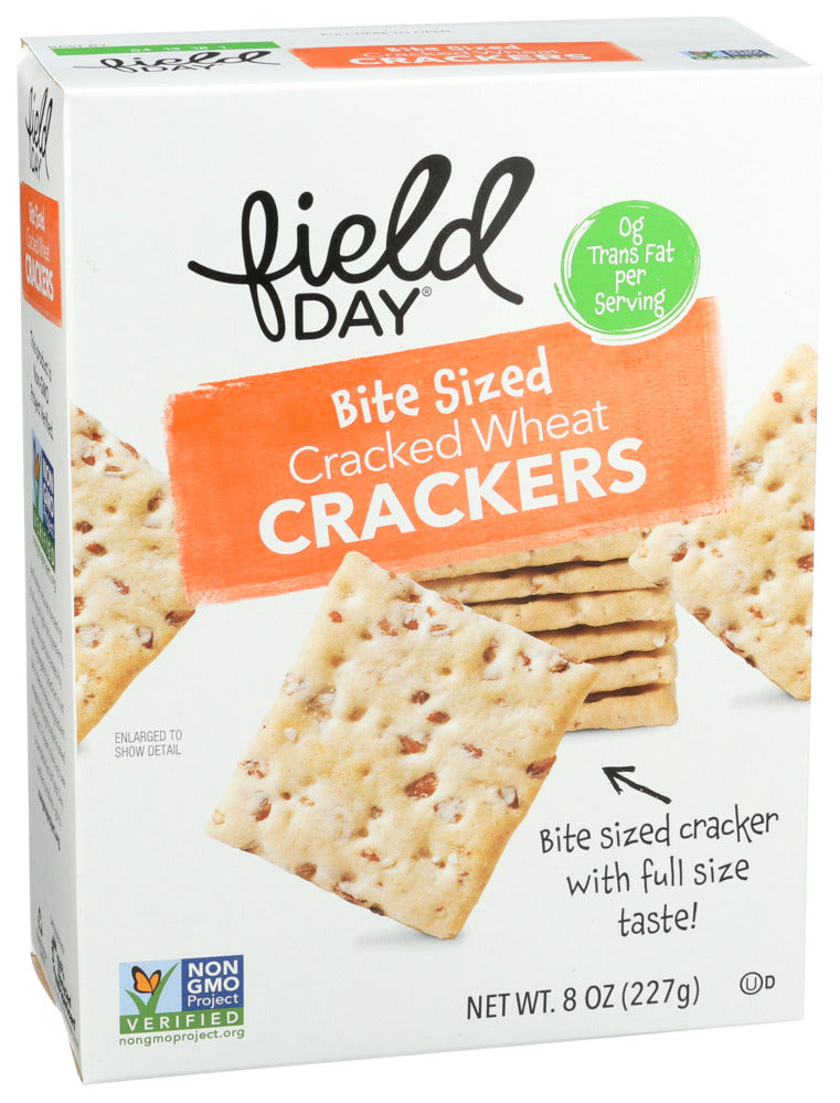 Field Day Bite Size Cracked Wheat Crackers 8 oz
