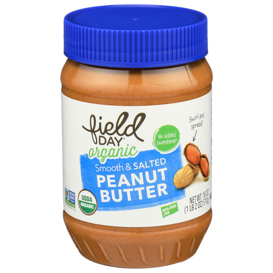 Field Day Smooth & Salted Peanut Butter Organic 18 oz