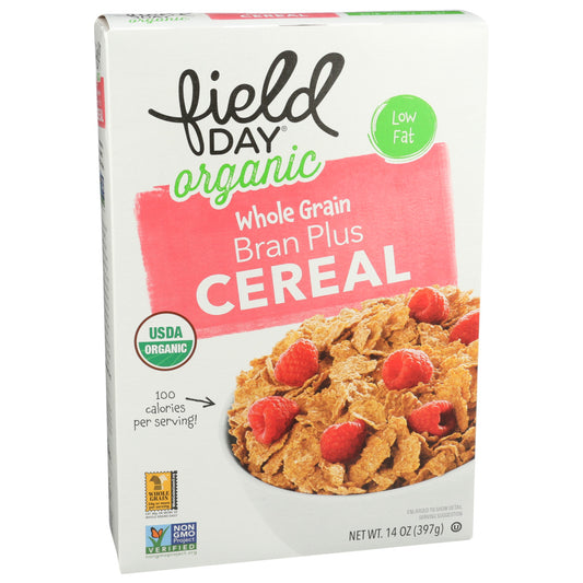Field Day Whole Grain Bran Plus Cereal Organic 14 oz