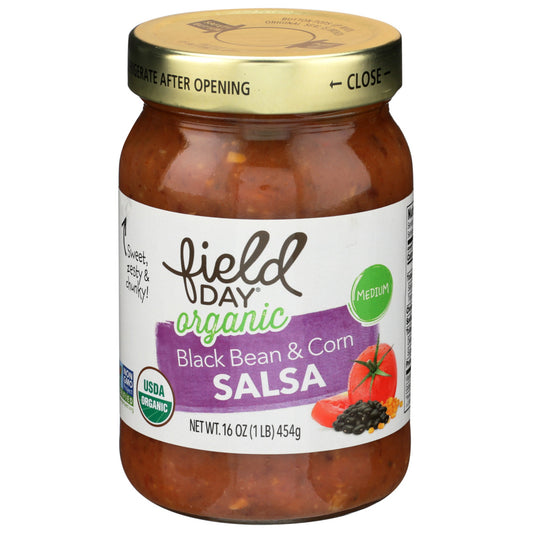 Field Day Salsa Black Bean & Corn Organic 16 oz