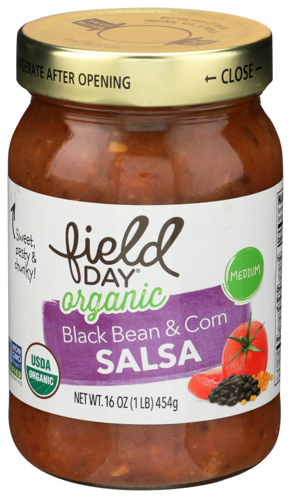 Field Day Salsa Black Bean & Corn Organic 16 oz