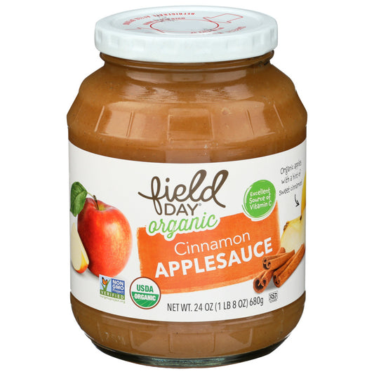Field Day Cinnamon Applesauce Organic 24 oz
