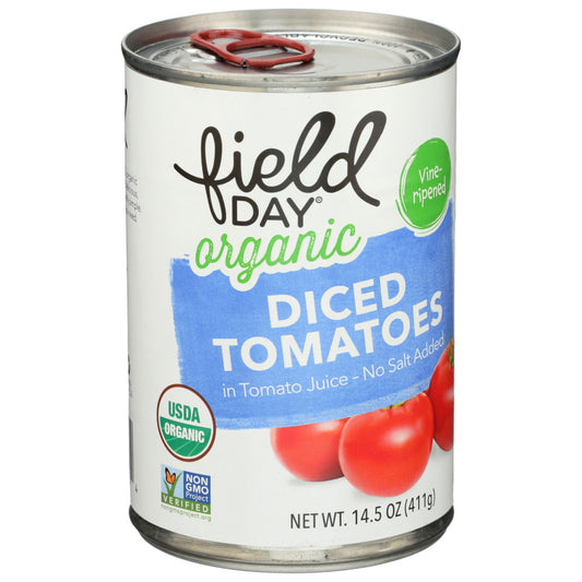Field Day Organic Diced Tomatoes No Salt Added 14.5 oz