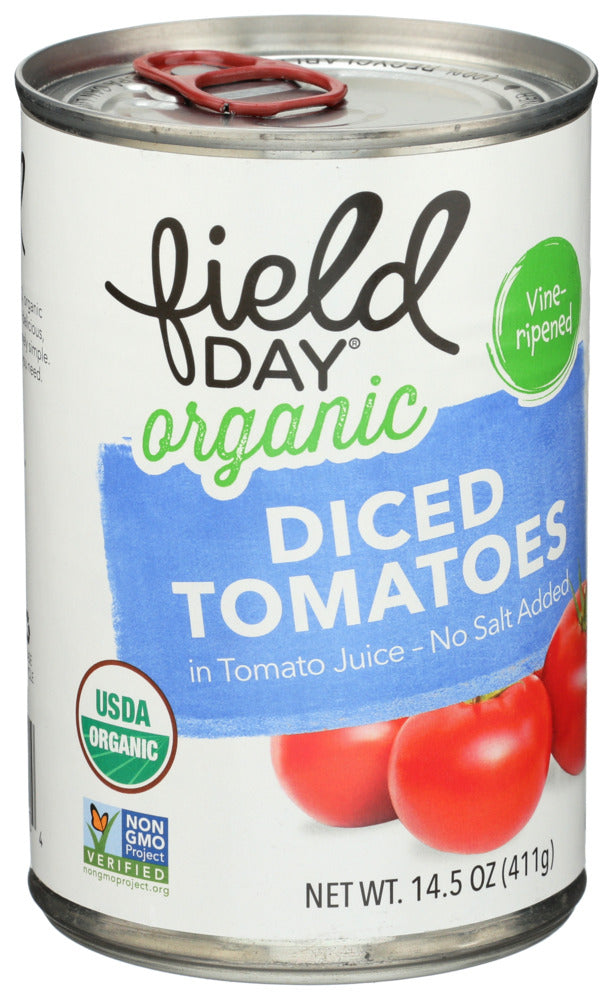 Field Day Organic Diced Tomatoes No Salt Added 14.5 oz