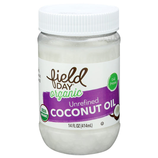 Field Day Unrefined Coconut Oil Organic 14 fl oz