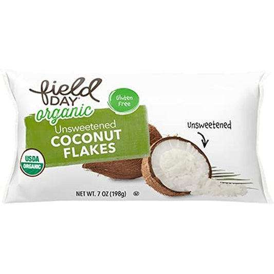 Field Day Unsweetened Coconut Flakes Organic 7 oz
