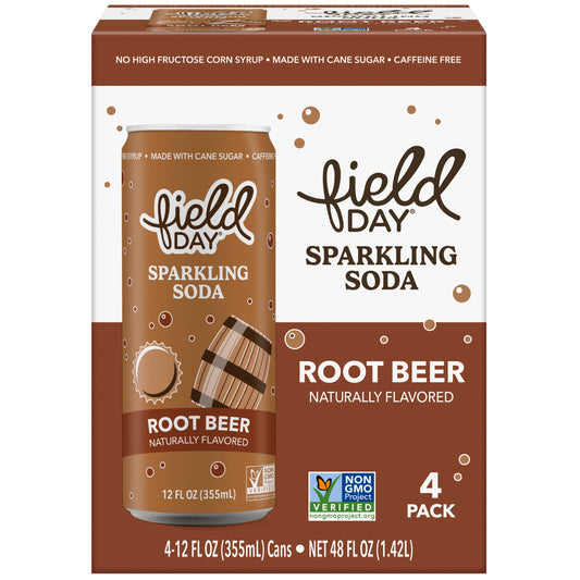 Field Day Sparkling Soda Root Beer Flavored